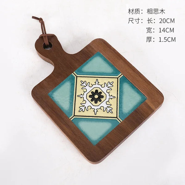 Tile Wood Handle Pot Mat-ToShay.org