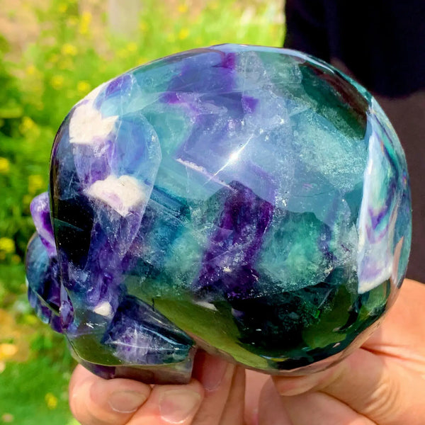 Purple Fluorite Quartz Skull-ToShay.org