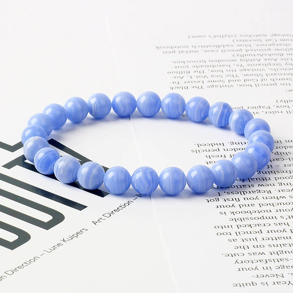 Blue Sardonyx Bead Bracelets-ToShay.org