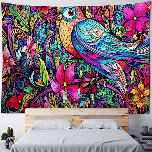 Garden Bird Art Tapestry-ToShay.org