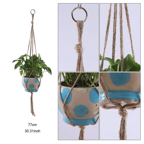 Macrame Plant Hanger Baskets-ToShay.org