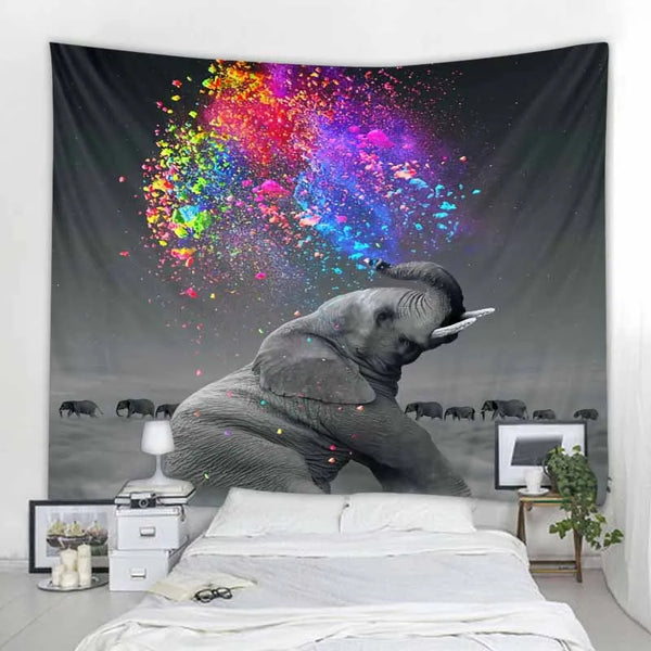 Elephant Art Tapestry-ToShay.org