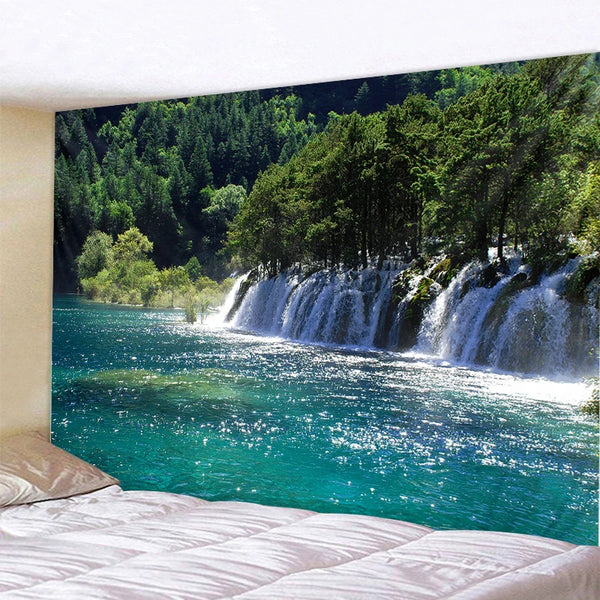 Forest Waterfall Tapestry-ToShay.org