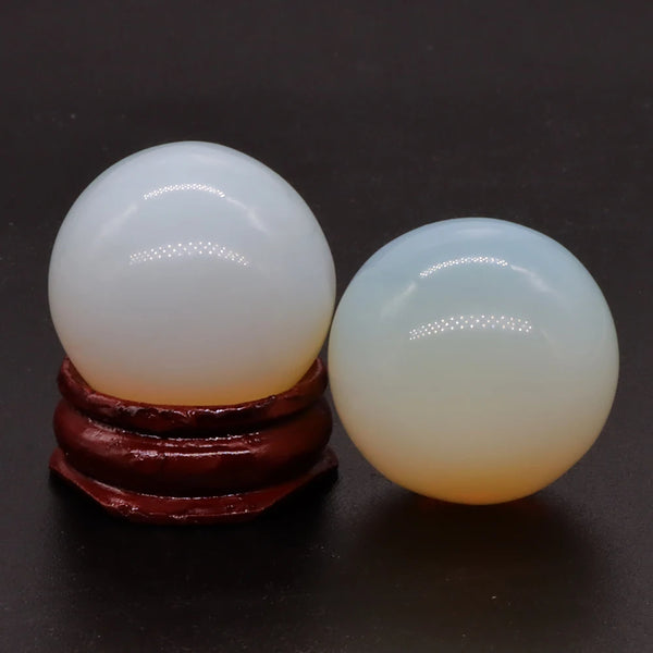 White Opalite Balls-ToShay.org