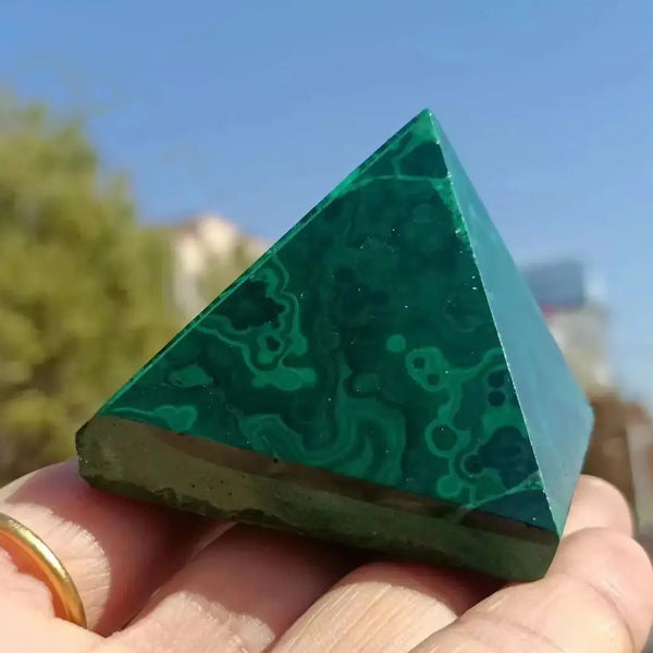 Green Malachite Pyramid-ToShay.org