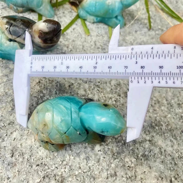 Blue Amazonite Tortoise-ToShay.org