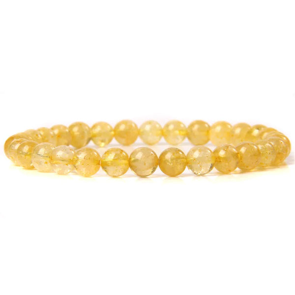 Yellow Citrine Bead Bracelet-ToShay.org