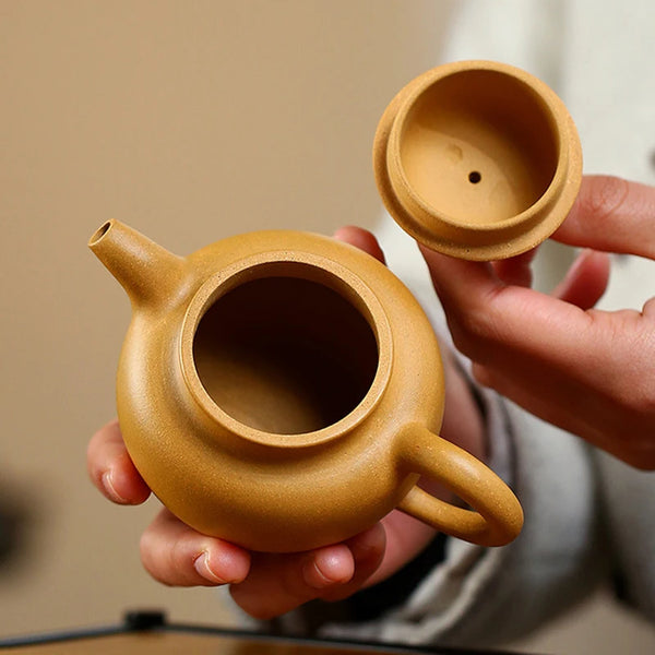 Yellow Yixing Clay Teapot-ToShay.org