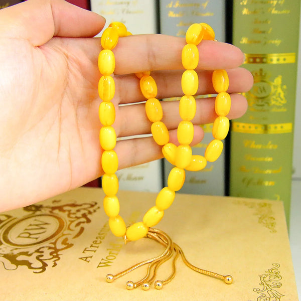 Yellow Gold Prayer Beads-ToShay.org