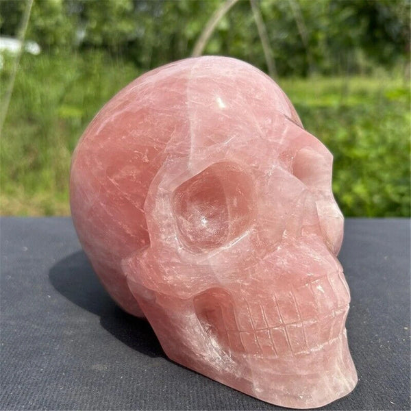 Pink Rose Quartz Skull-ToShay.org