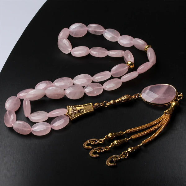 Pink Rose Quartz Prayer Beads-ToShay.org