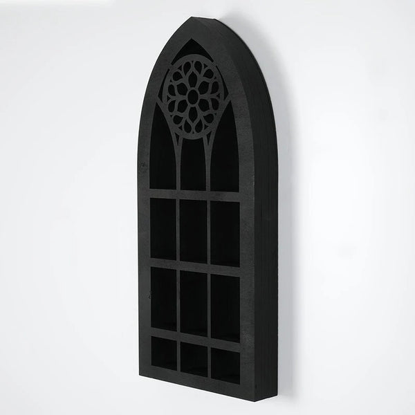 Black Arch Display Cabinet-ToShay.org