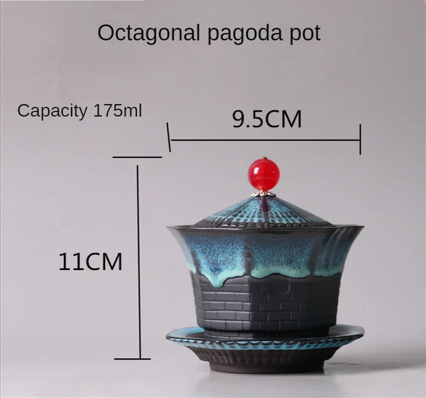 Blue Glazed Ceramic Teapots-ToShay.org