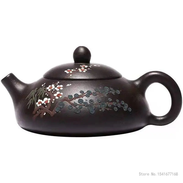 Plum Blossom Clay Teapot-ToShay.org