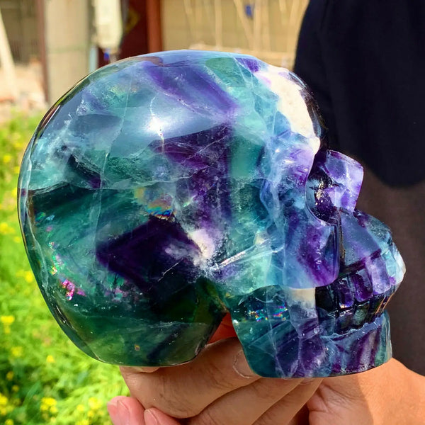 Purple Fluorite Quartz Skull-ToShay.org