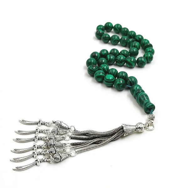 Green Malachite Prayer Beads-ToShay.org