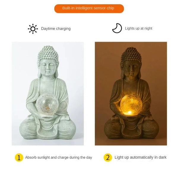 Buddha Statue Solar Lamp-ToShay.org