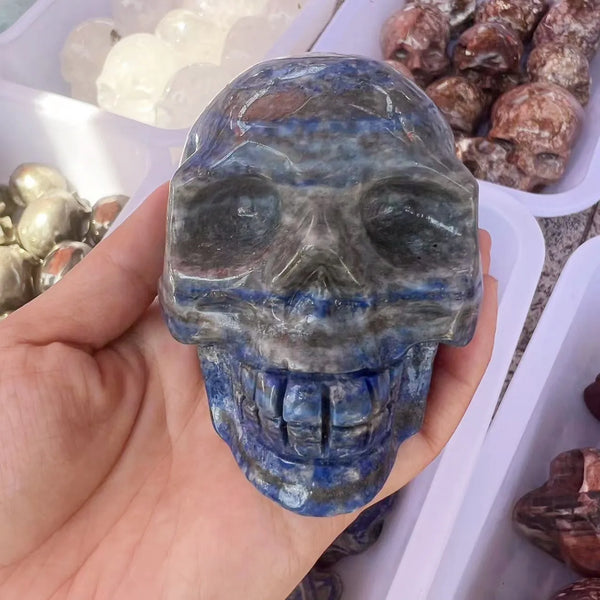 Blue Lapis Lazuli Skull-ToShay.org