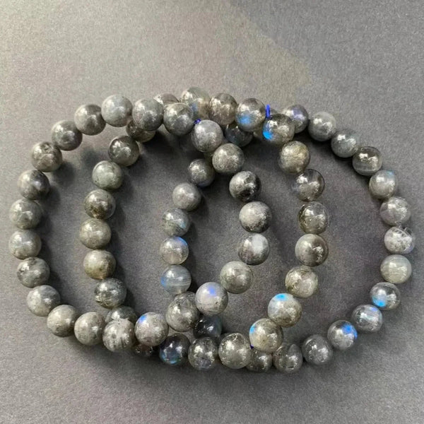 Blue Labradorite Bead Bracelet-ToShay.org