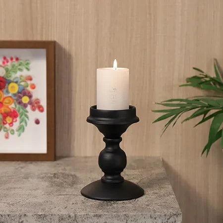 Black Iron Candle Holder-ToShay.org