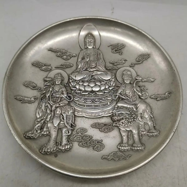 Silver Tathagata Plate-ToShay.org