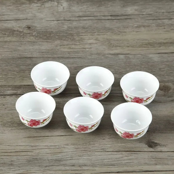 White Ceramic Teacup Sets-ToShay.org