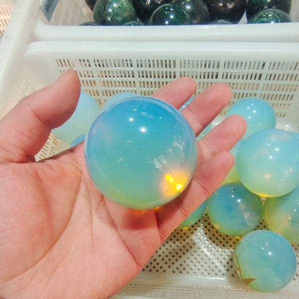 White Opalite Ball-ToShay.org