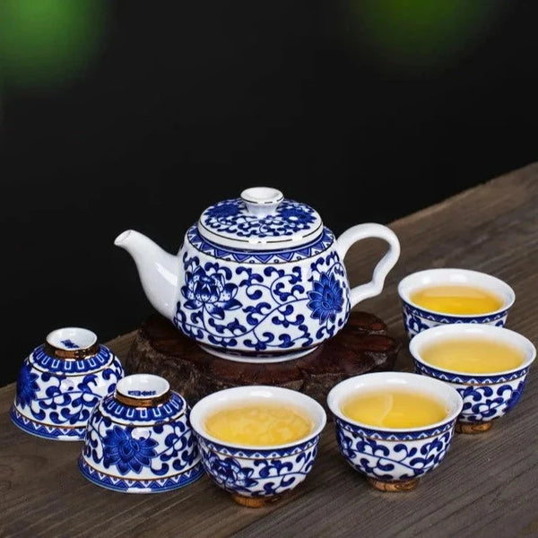 Blue White Porcelain Tea Sets-ToShay.org