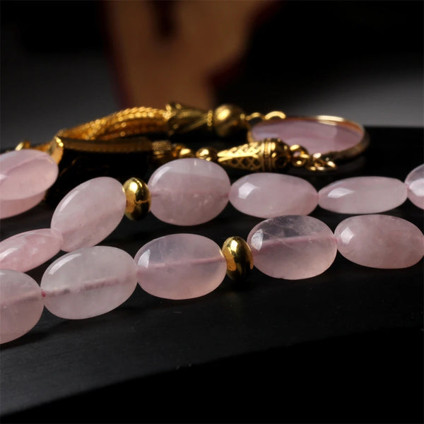 Pink Rose Quartz Prayer Beads-ToShay.org