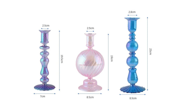 Glass Candlesticks-ToShay.org