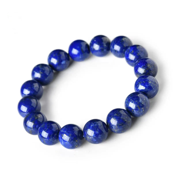 Blue Lapis Lazuli Bead Bracelet-ToShay.org