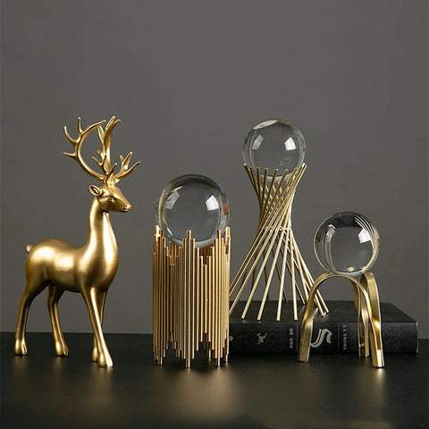 Gold Crystal Ball Stands-ToShay.org