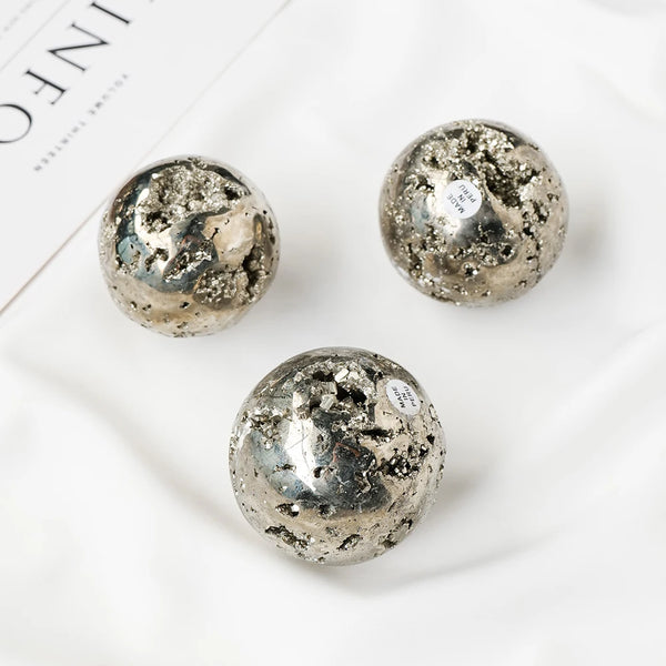 Silver Chalcopyrite Pyrite Ball-ToShay.org