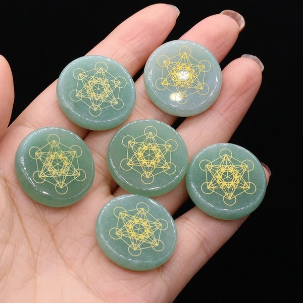 Green Aventurine Palm Stones-ToShay.org