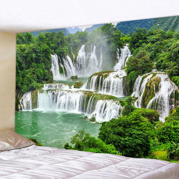 Forest Waterfall Tapestry-ToShay.org