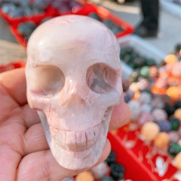 Pink Agate Skull-ToShay.org