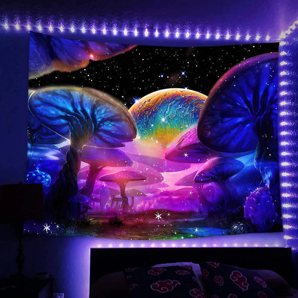 Fluorescent Art Tapestry-ToShay.org