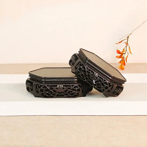 Black Sandalwood Carved Base-ToShay.org