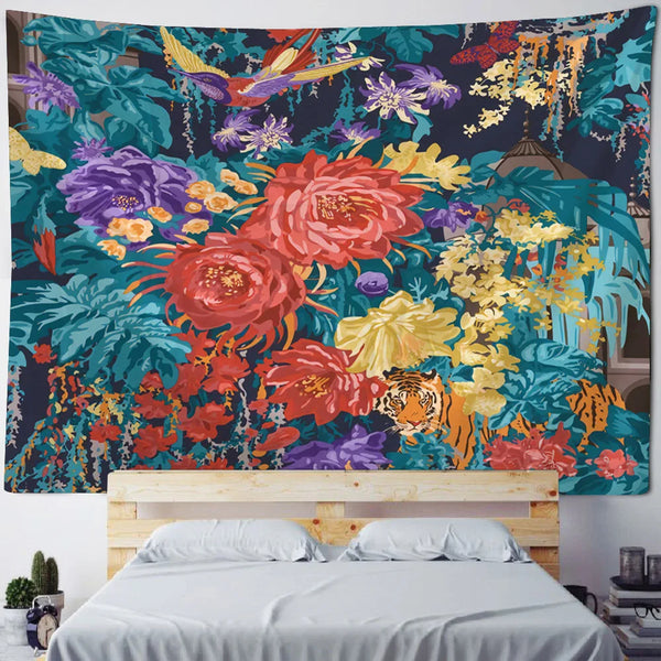 Mushroom Forest Art Tapestry-ToShay.org