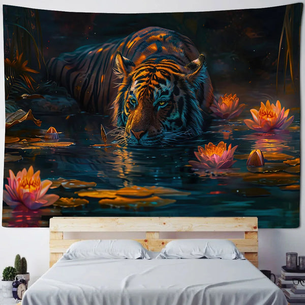 Tiger Art Tapestry-ToShay.org