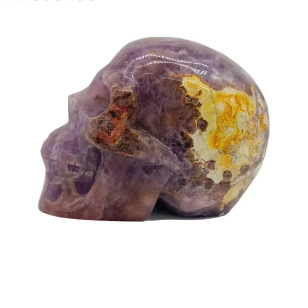 Purple Amethyst Agate Skulls-ToShay.org