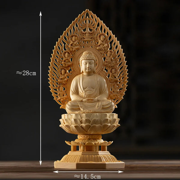 Wood Guanyin Buddha-ToShay.org