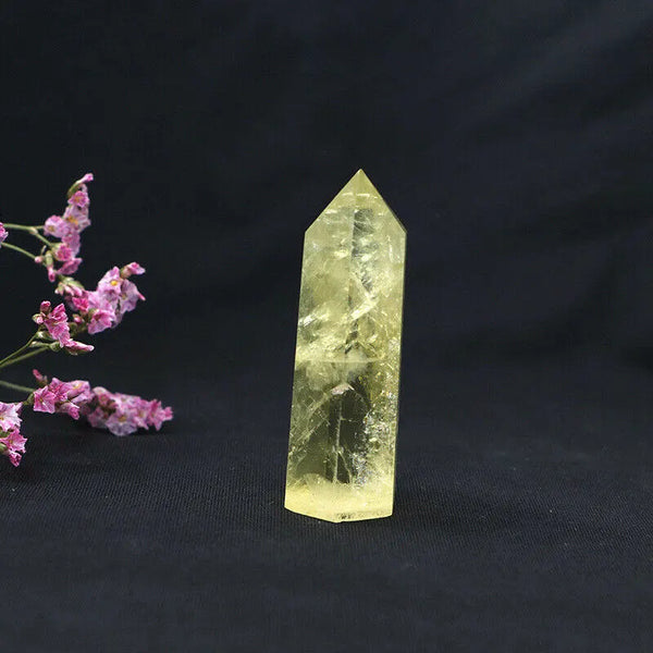 Yellow Citrine Quartz Crystal Point-ToShay.org