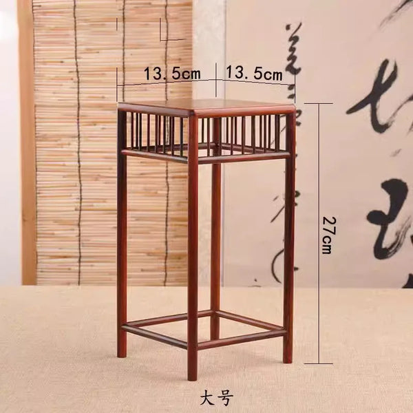 Red Wood Display Stand-ToShay.org