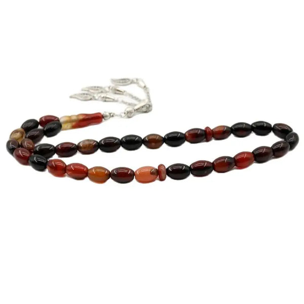 Orange Agate Prayer Beads-ToShay.org