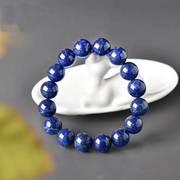 Blue Lapis Lazuli Bead Bracelet-ToShay.org