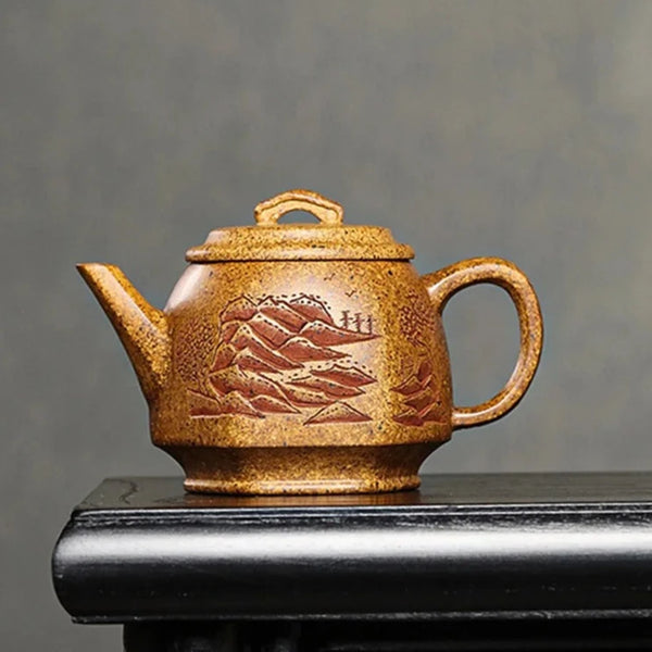 Yellow Yixing Clay Teapot-ToShay.org