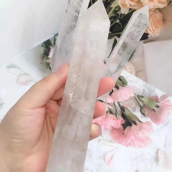 White Crystal Quartz Point-ToShay.org