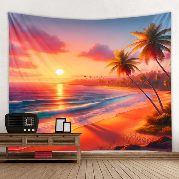 Seaside Sunset Tapestry-ToShay.org