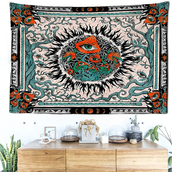 Mushroom Eye Tapestry-ToShay.org